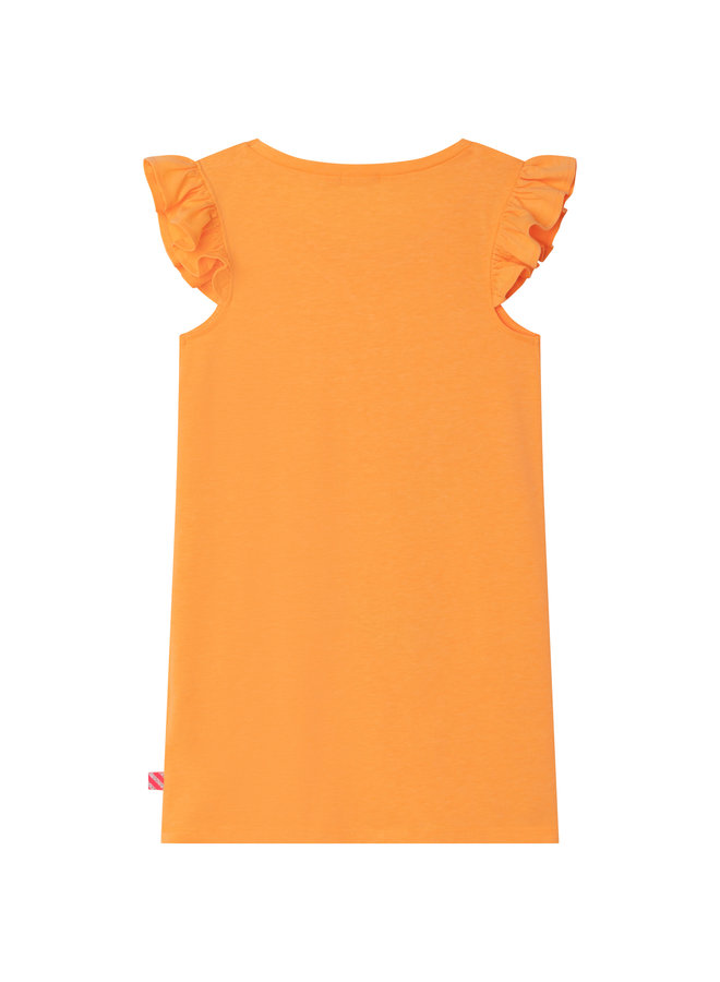 Billieblush Tanktop Shirt-Kleid orange mit fancy Print