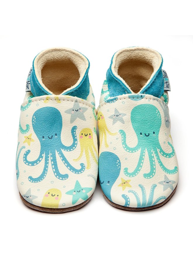 Inch Blue Baby Schuhe / Krabbelschuhe - Oktopus