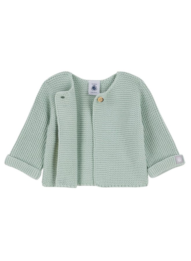 Petit Bateau Cardigan grün / herbier