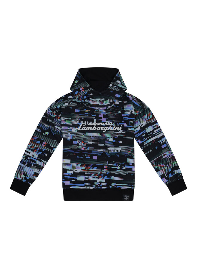 Automobili Lamborghini Kidswear reversible Glitch Hoodie Sweatshirt multiple Farben