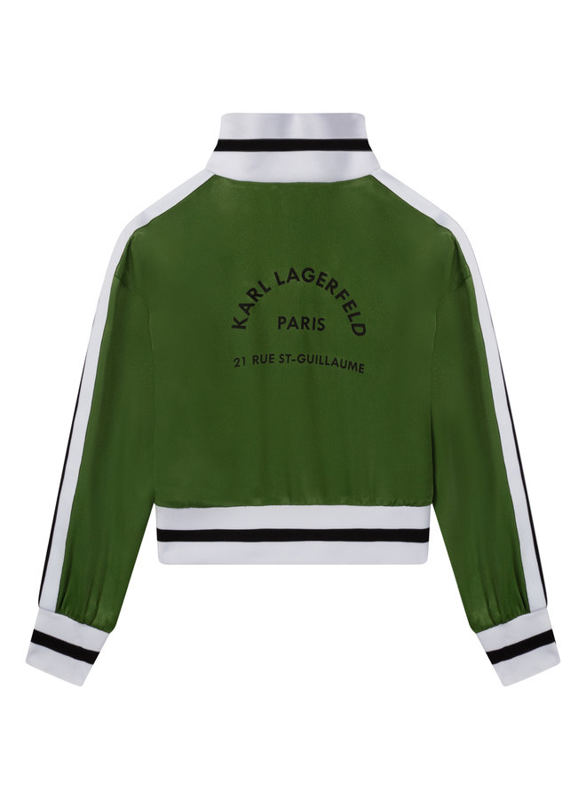 KARL LAGERFELD KIDS Trainingsjacke in Olive Größe 8-16 Jahre