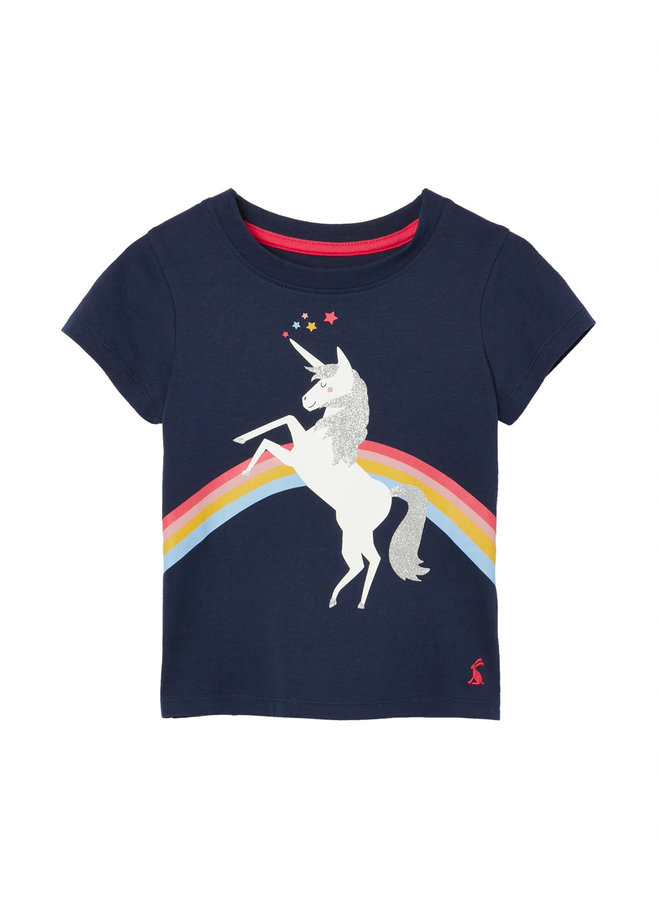 TOM JOULE T-Shirt Pixie blau Einhorn