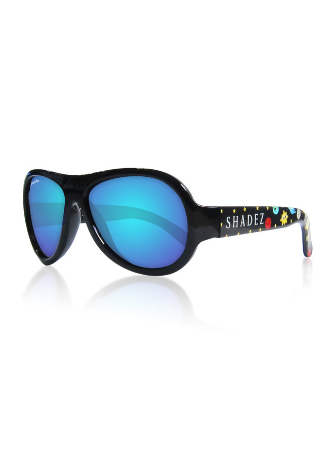 SHADEZ Sonnenbrille Designer schwarz Space -Weltraum