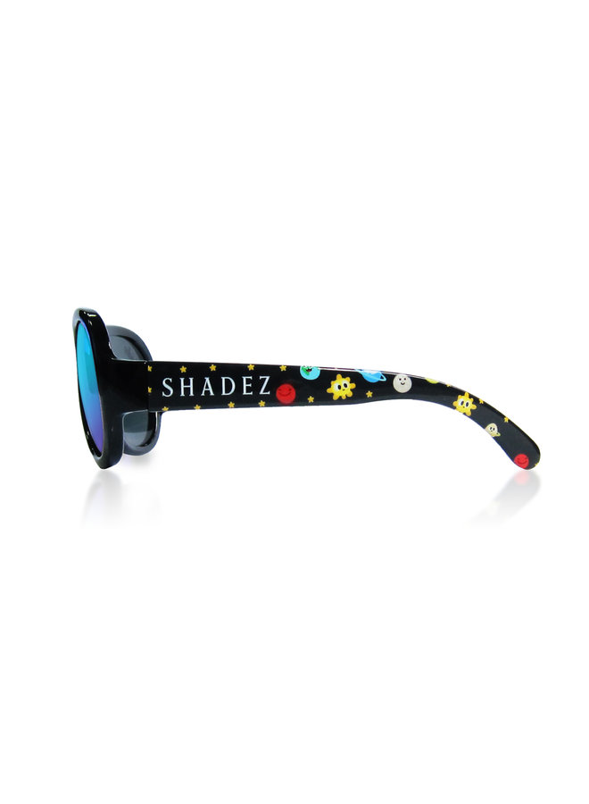 SHADEZ Sonnenbrille Designer schwarz Space -Weltraum