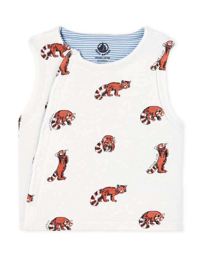 Petit Bateau Cardigan Wendeweste Waschbär