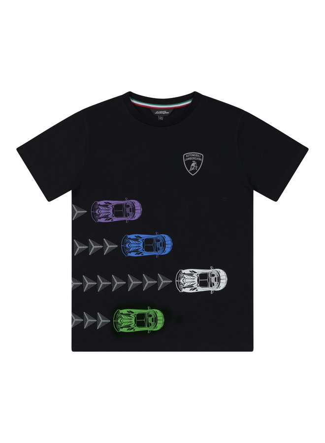 Automobili Lamborghini Kidswear T-Shirt in schwarz