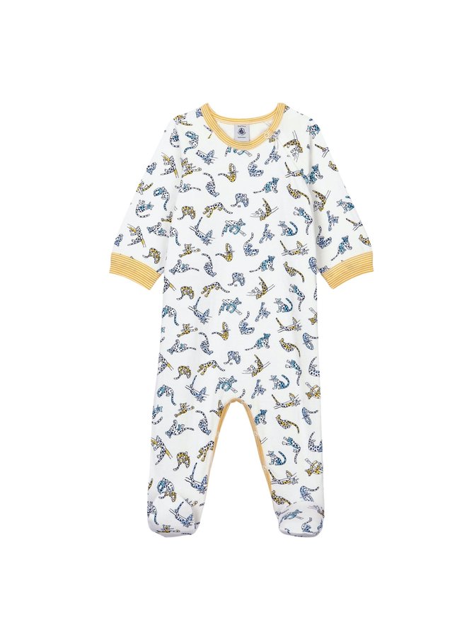 Petit Bateau Strampler Allover Panther Print