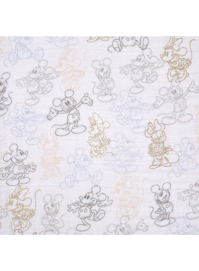 aden + anais Pucktücher Mickey+Minnie ©Disney 3 er pack swaddle