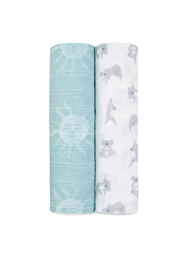 aden + anais Pucktücher now + zen  2 er pack swaddle