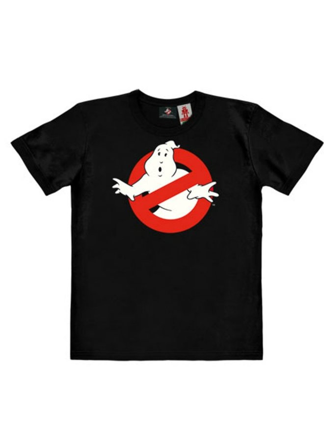 LOGOSHIRT T-Shirt schwarz Ghostbusters Motiv Geist