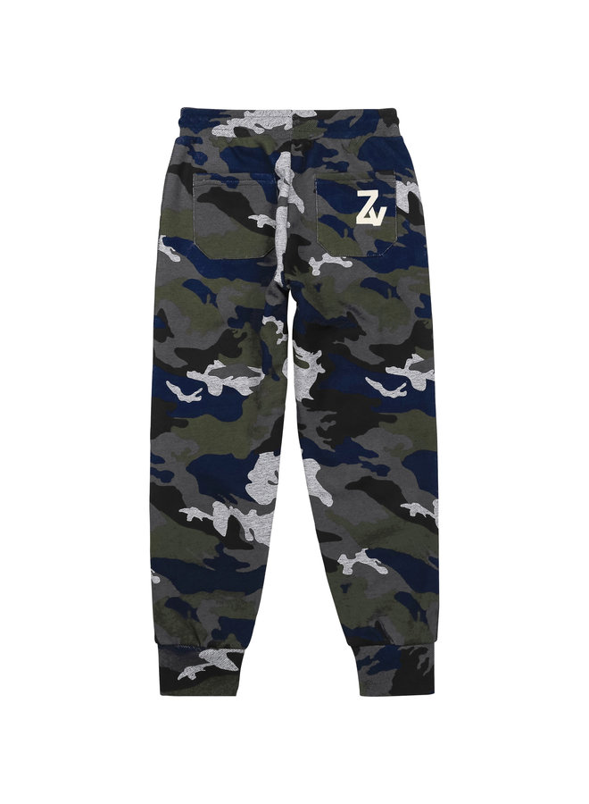 Zadig & Voltaire Jogginghose Camouflage blue khaki