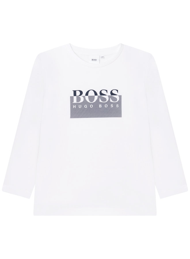 HUGO BOSS Kids Longsleeve weiß