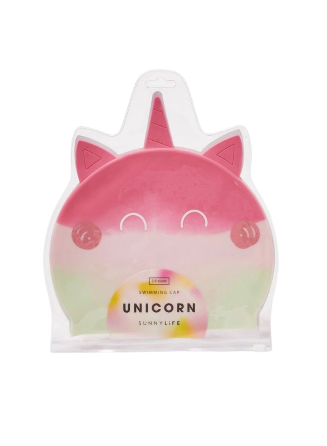 SUNNYLIFE Badekappe Einhorn rosa