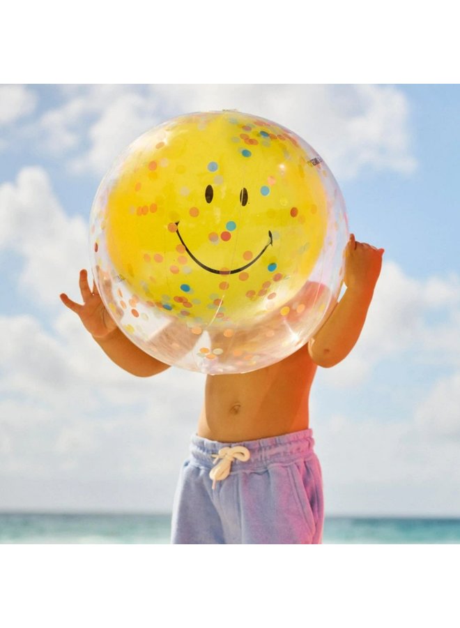 SUNNYLIFE Beach Ball  SMILEY Fröhlichkeit und Positivität