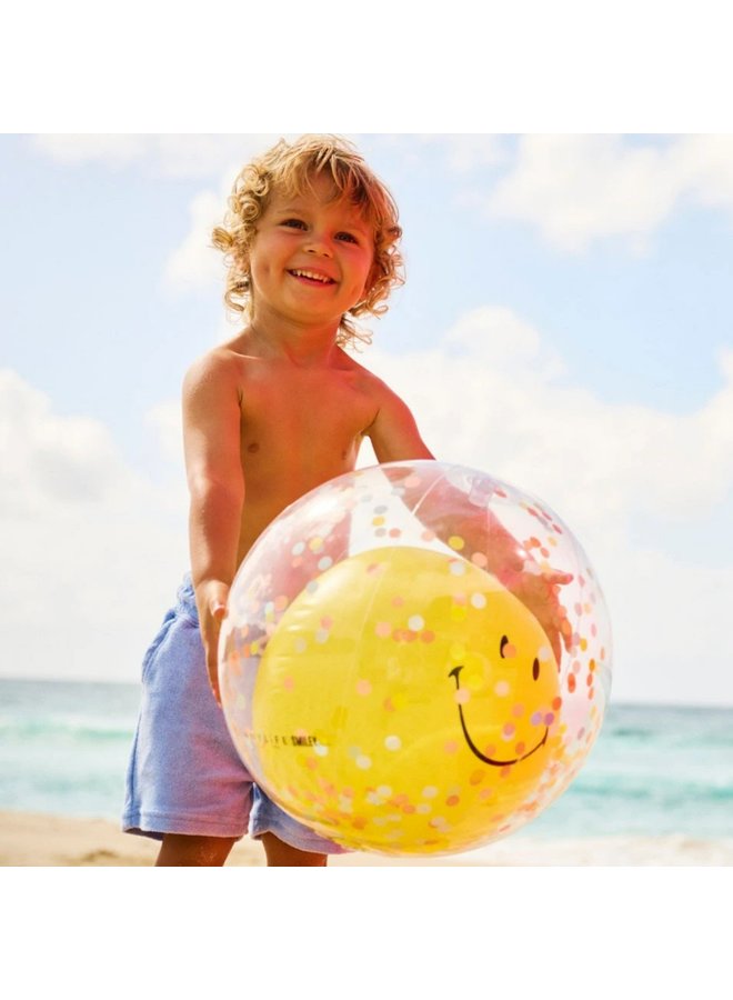 SUNNYLIFE Beach Ball  SMILEY Fröhlichkeit und Positivität