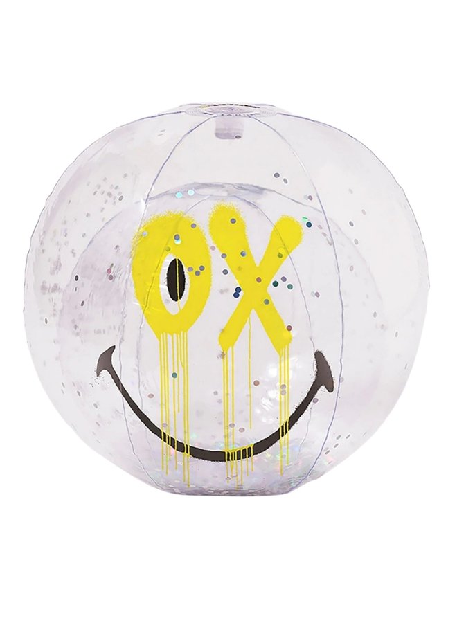 SUNNYLIFE Beach Ball  SMILEY Fröhlichkeit und Positivität - Jubiläumy