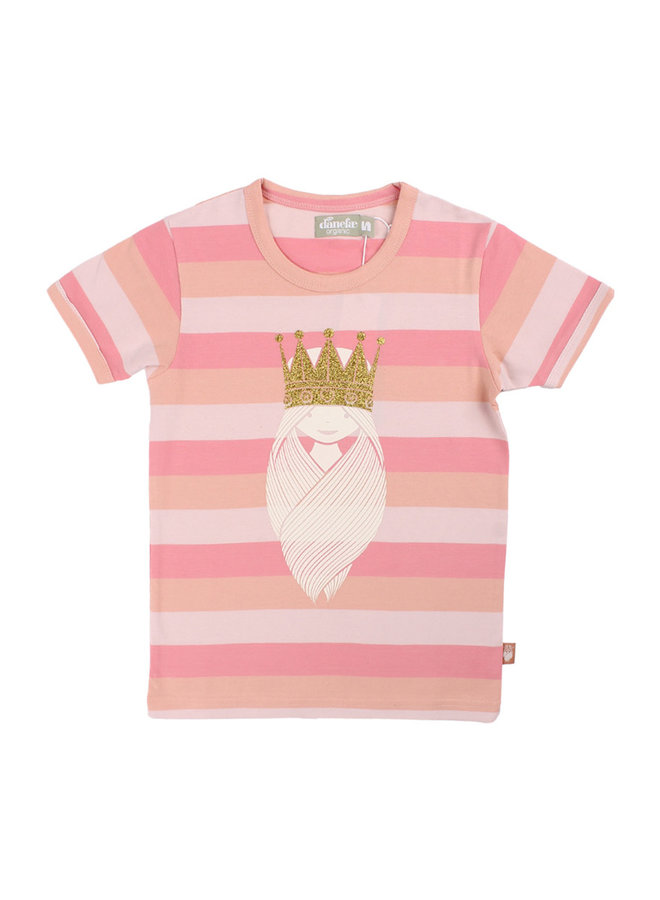 Danefae T-Shirt rosa Prinzessin