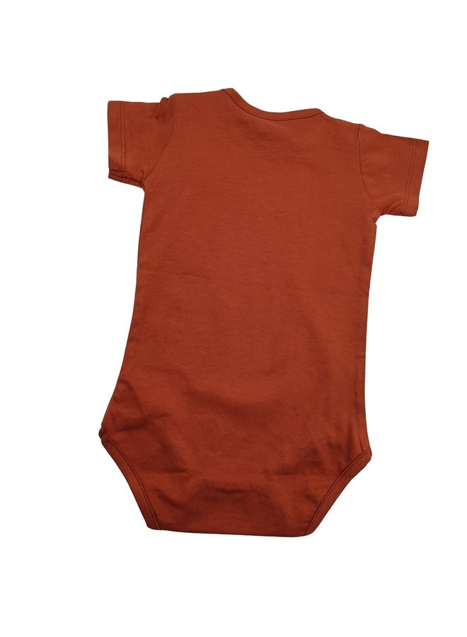 Soft Gallery Baby Body orange rust mit Tier Print