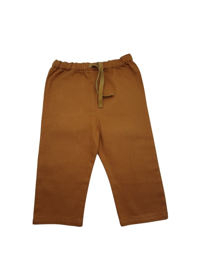 Soft Gallery Chino Pants in braun mit Eulen Patch