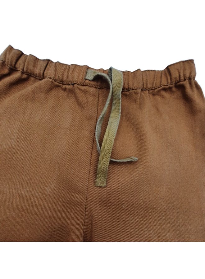 Soft Gallery Chino Pants in braun mit Eulen Patch