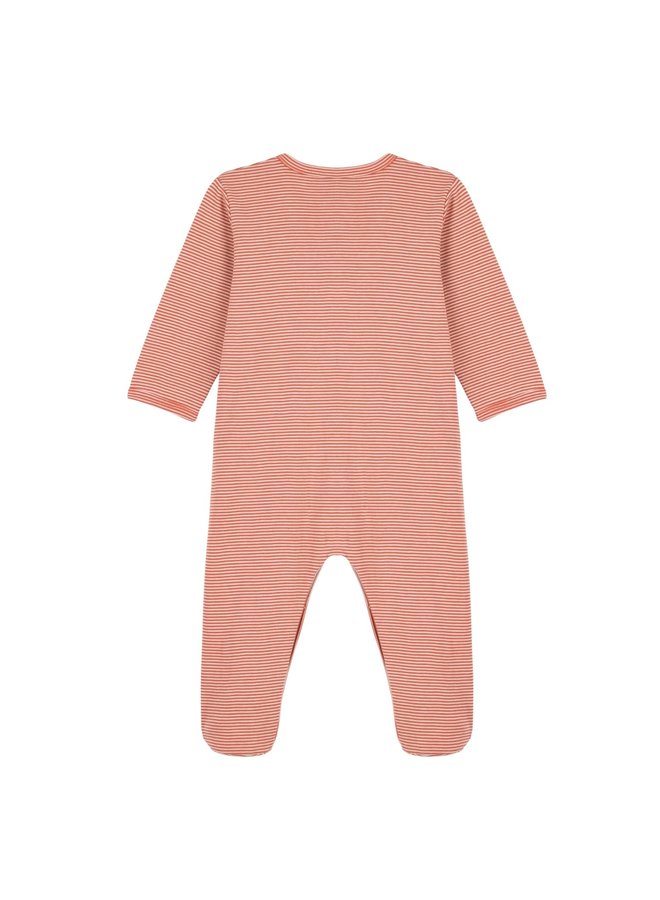 Petit Bateau Strampler Ringelstreifen rot weiß