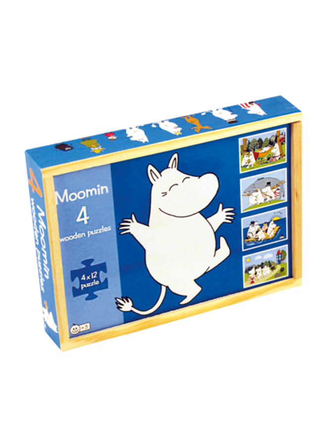 Barbo Toys Moomin - 4 wooden puzzles Holzpuzzles