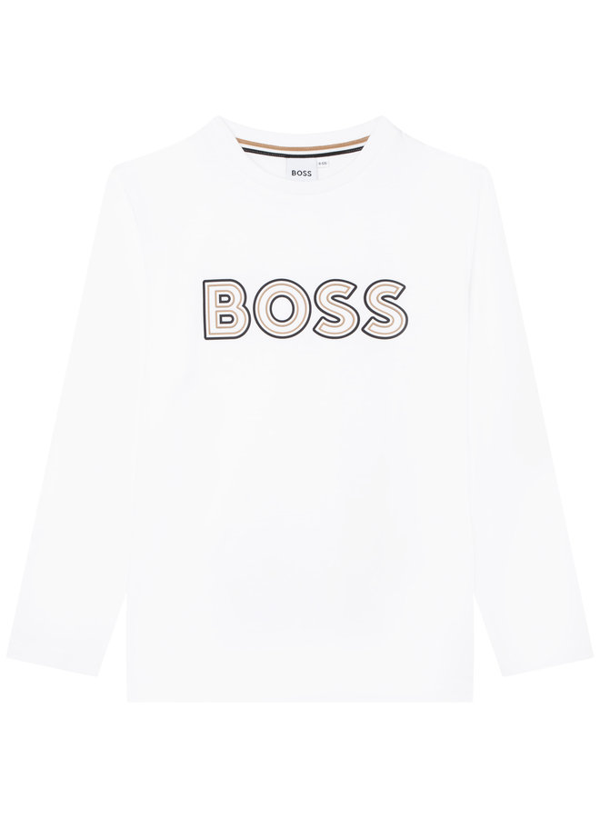 HUGO BOSS Kids Longsleeve weiß