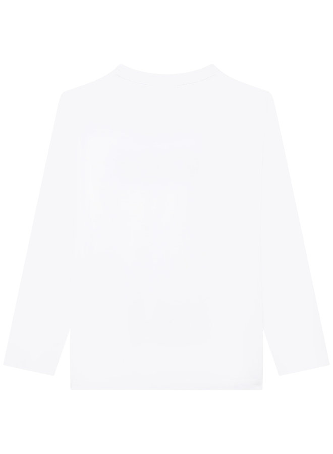 HUGO BOSS Kids Longsleeve Langarmshirt weiß mit Logo