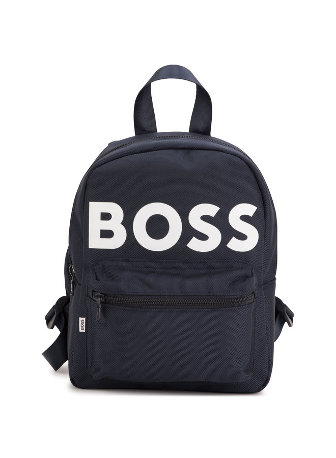 BOSS KIDS Rucksack navy mit großem Logo