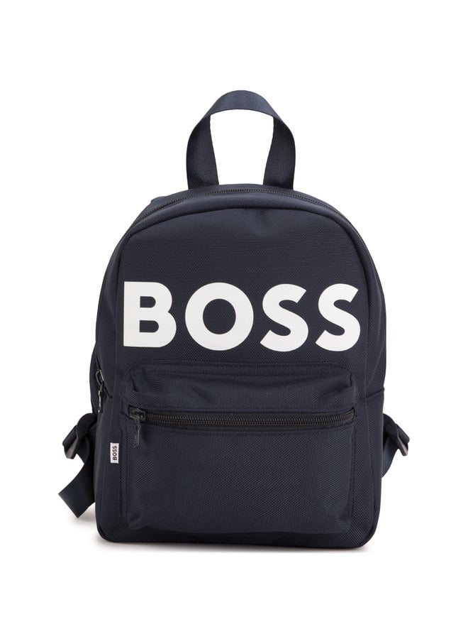 BOSS KIDS Rucksack navy weiß