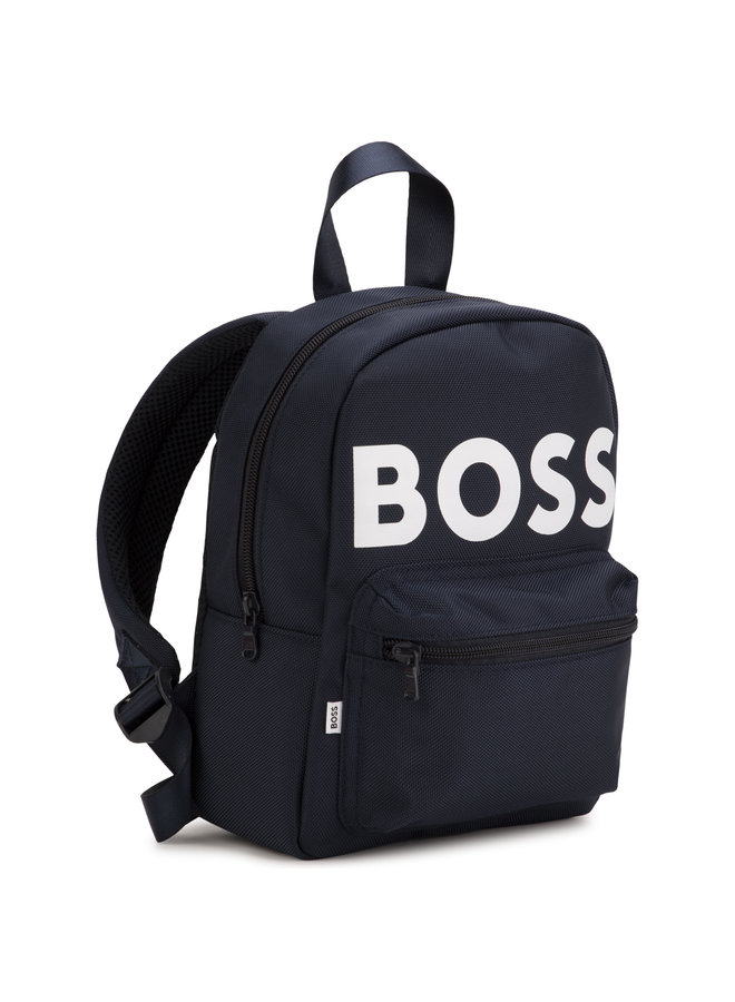 BOSS KIDS Rucksack navy mit großem Logo