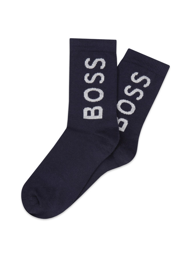 HUGO BOSS 2er-Pack-Socken  in grau und dunkelblau