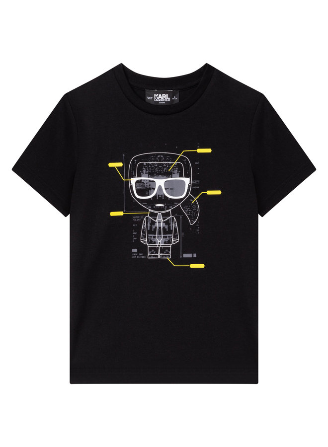 KARL LAGERFELD KIDS T-Shirt mit Logo schwarz