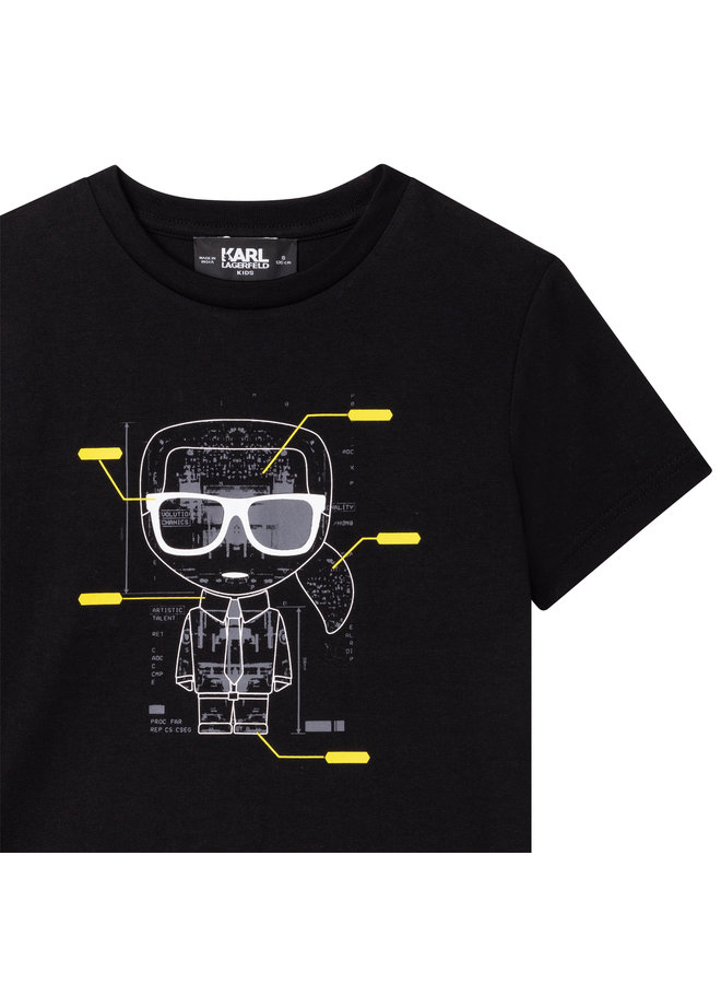 KARL LAGERFELD KIDS T-Shirt mit Logo schwarz