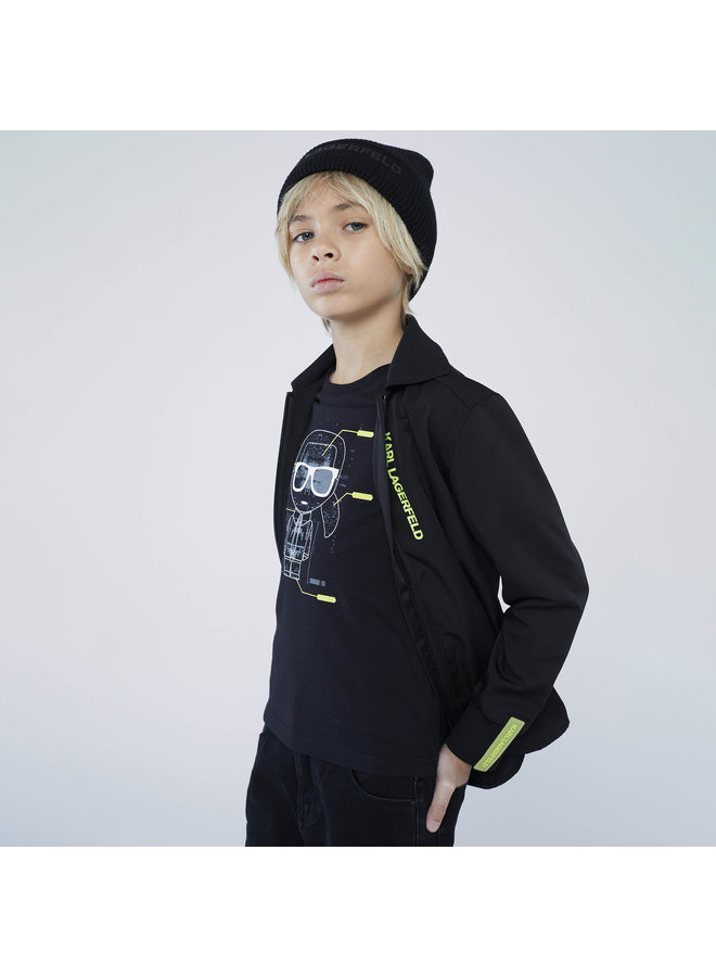 KARL LAGERFELD KIDS T-Shirt mit Logo schwarz