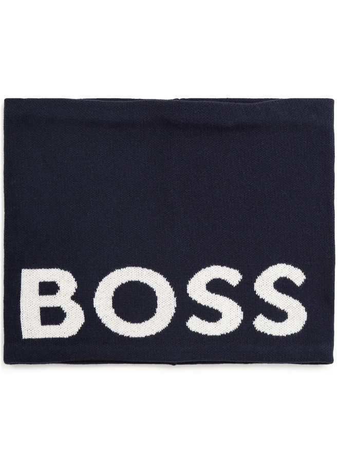 HUGO BOSS KIDS Snood Logo dunkelblau