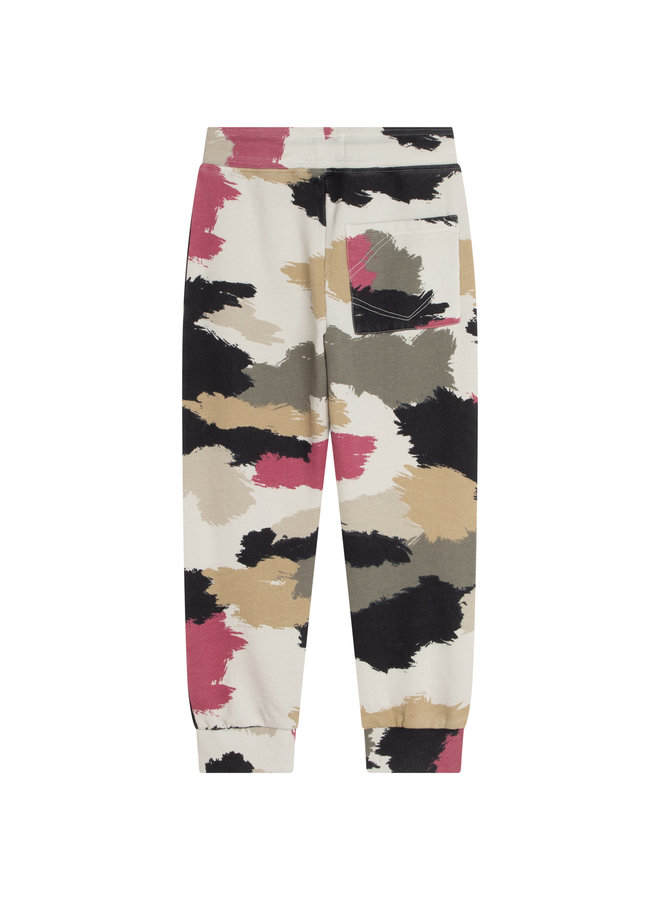 Zadig & Voltaire Jogginghose Camouflage khaki-rot