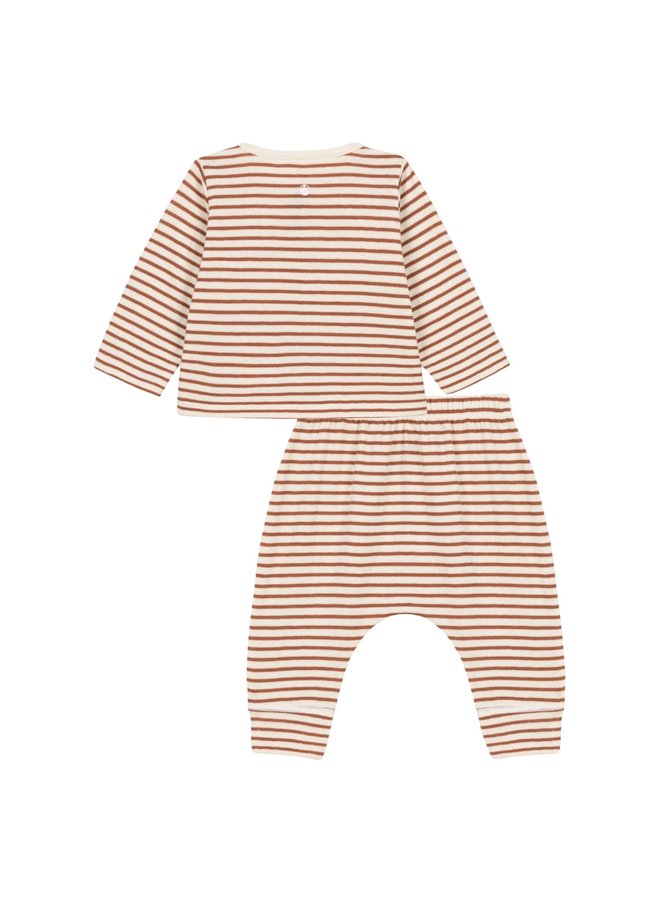 Petit Bateau 2-teiliges Baby-Set aus einer Jacke und einer Hose