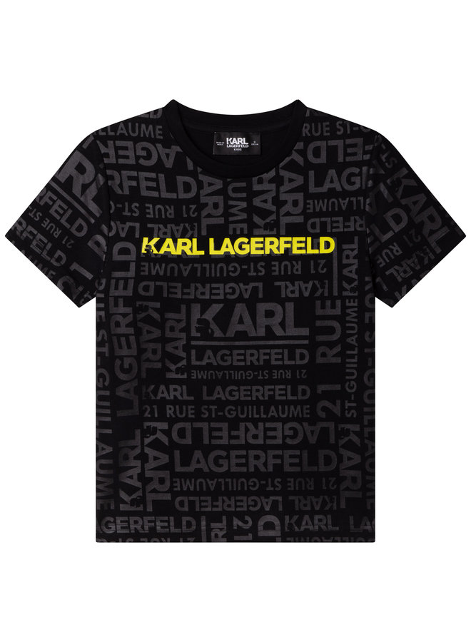 KARL LAGERFELD KIDS T-Shirt Logo schwarz