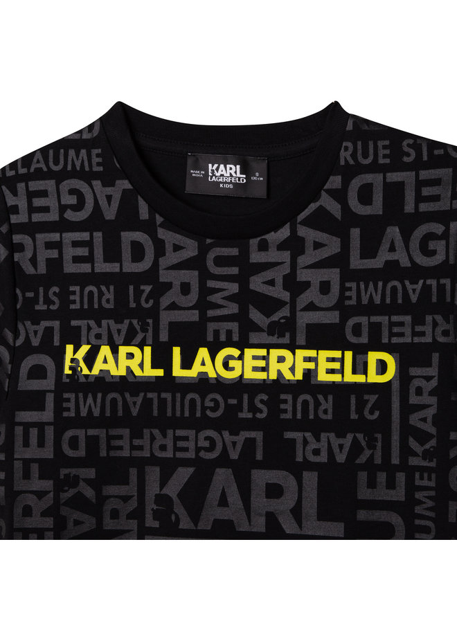 KARL LAGERFELD KIDS T-Shirt Logo schwarz