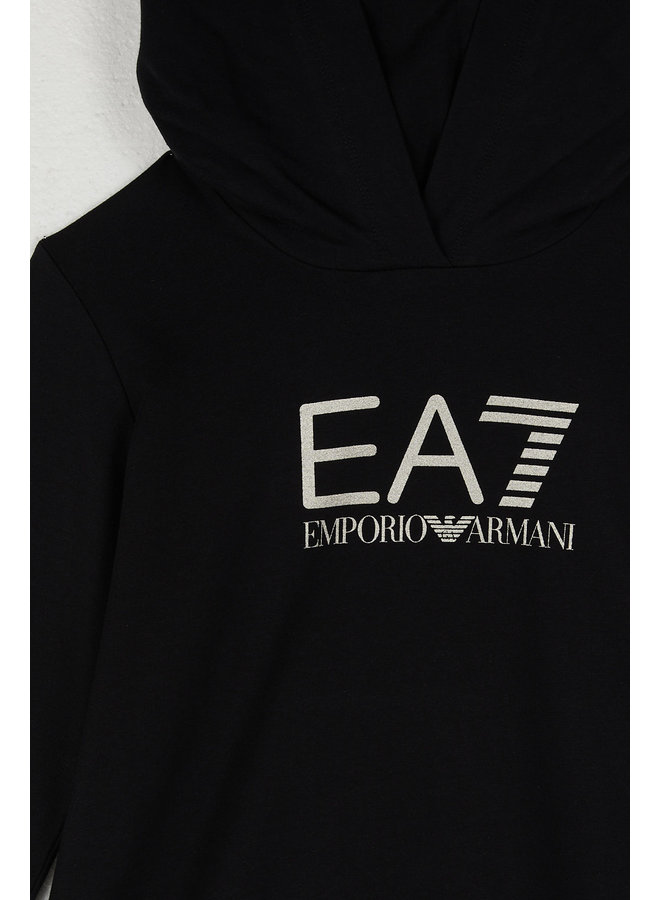 EA7 Emporio Armani Shiny Girl Sweatshirt mit Kapuze