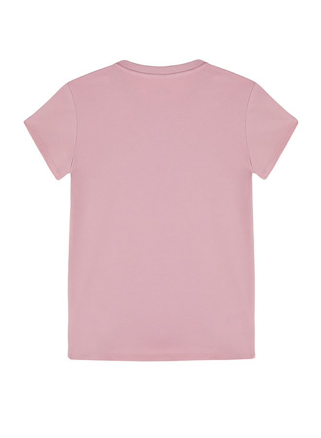 EA7 Emporio Armani T-Shirt rosa Series Adler Glitzer Logo