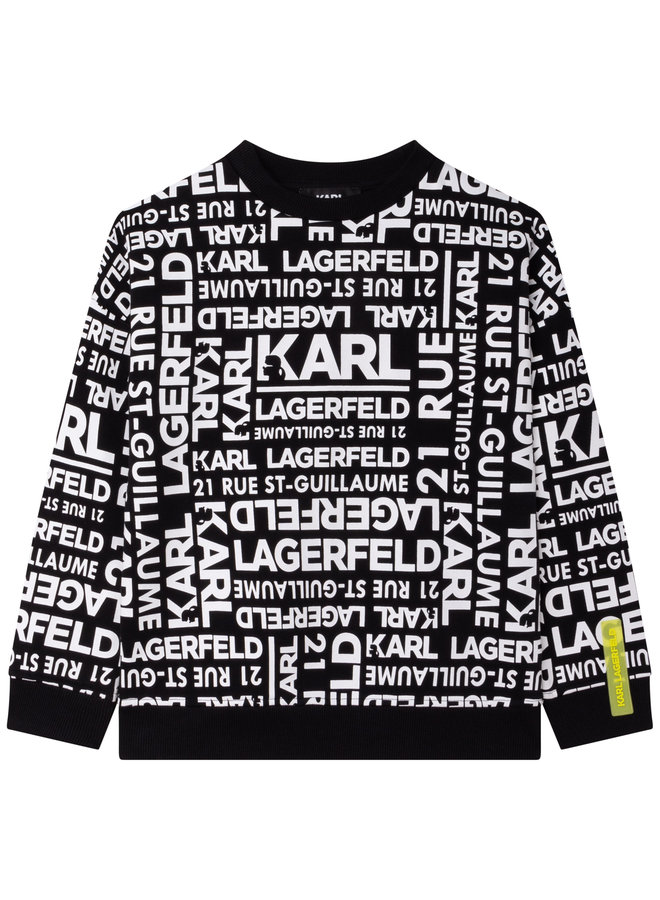 KARL LAGERFELD KIDS Sweatshirt allover Logoprint