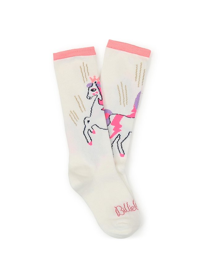 Billieblush Socken Einhorn weiß