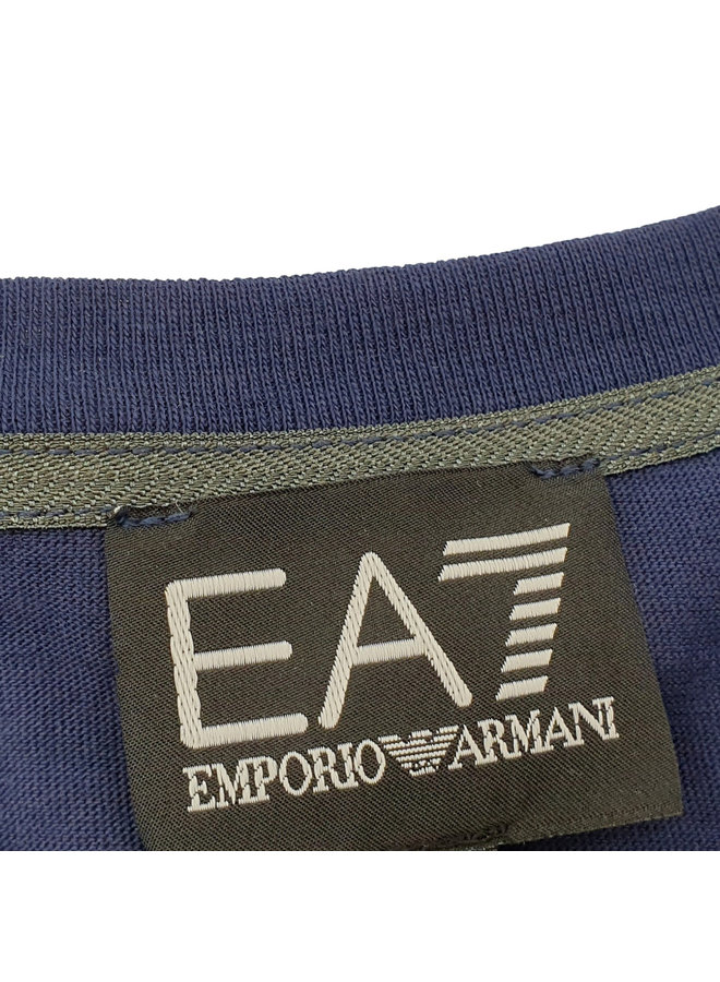 EA7 Emporio Armani T-Shirt blau mit Logo