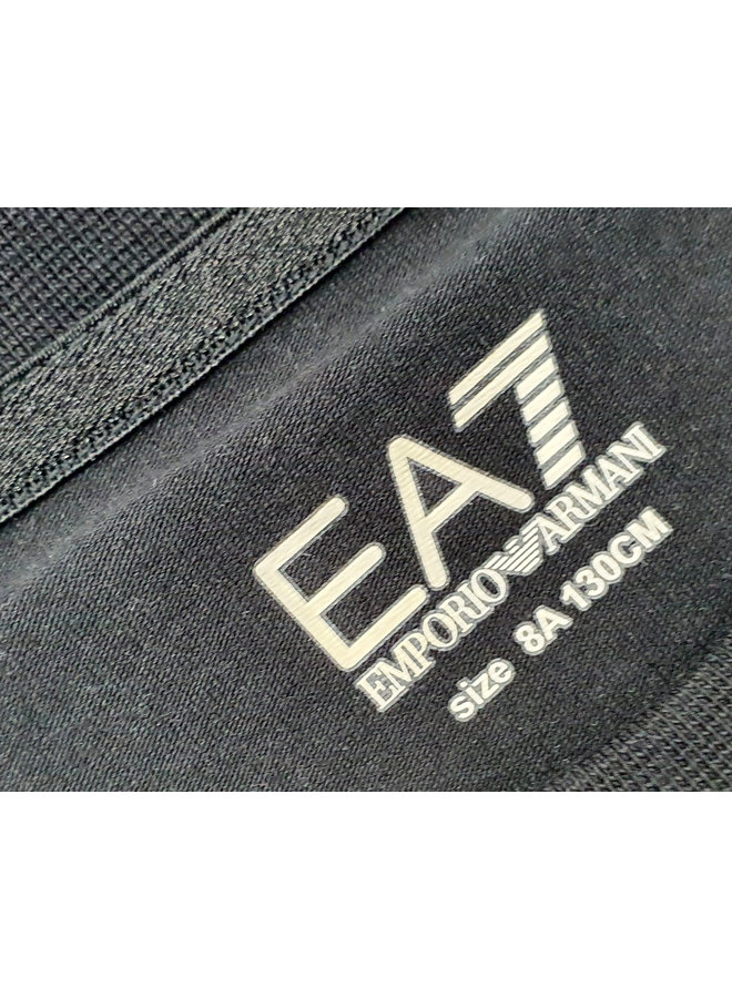 EA7 Emporio Armani T-Shirt schwarz silber  mit Logo Glitzer