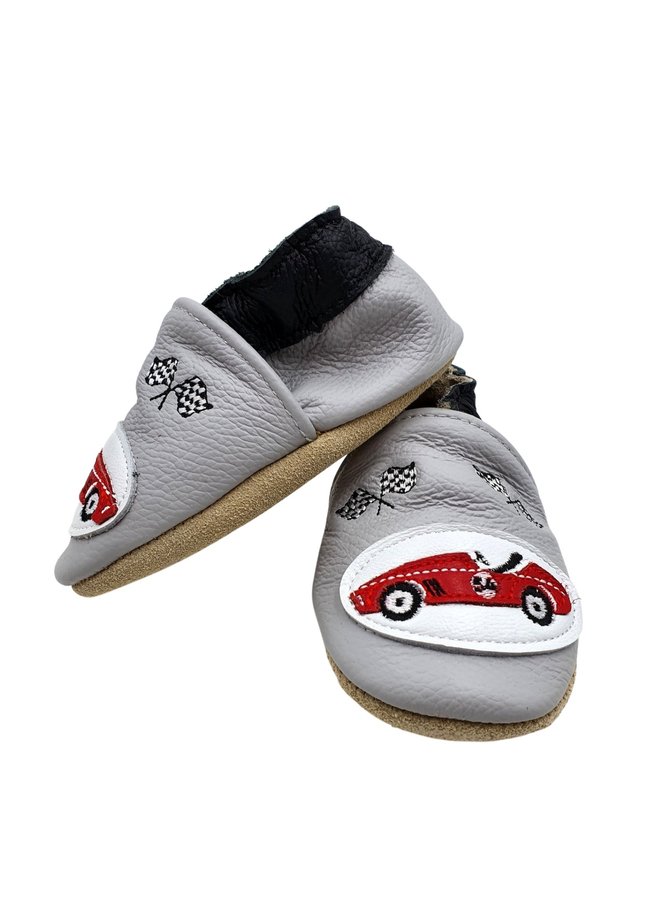 Rose et Chocolate Baby Schuhe / Krabbelschuhe Auto