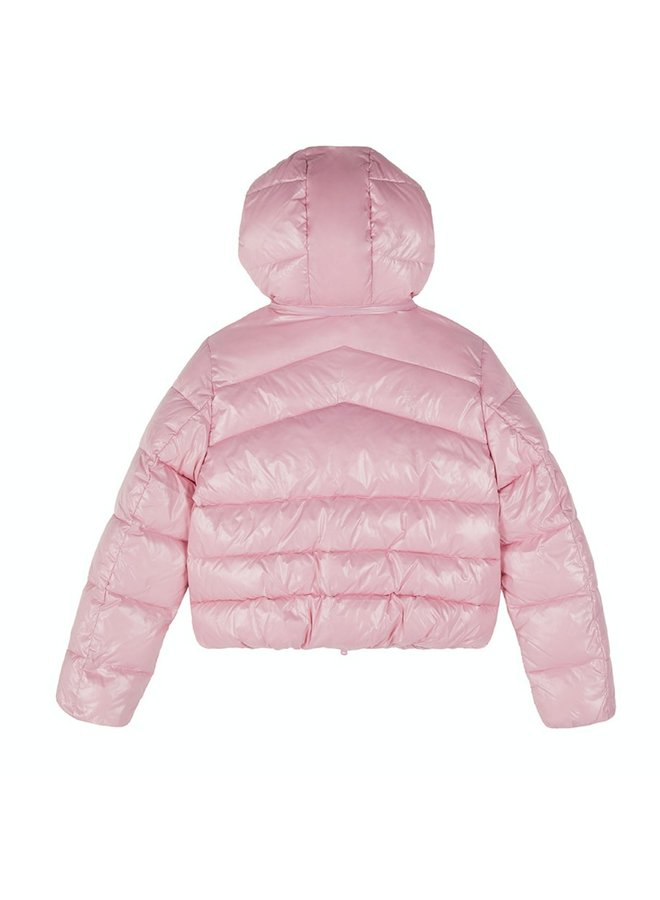 EA7 Emporio Armani Steppjacke Winterjacke mit Logo rosa