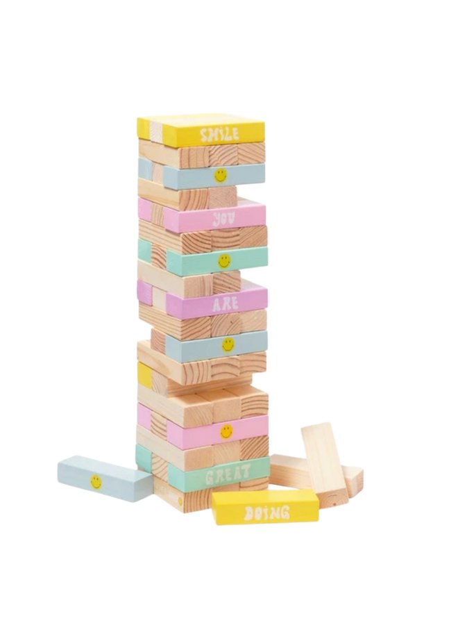 Sunnylife Giant Jumbling Tower Smiley