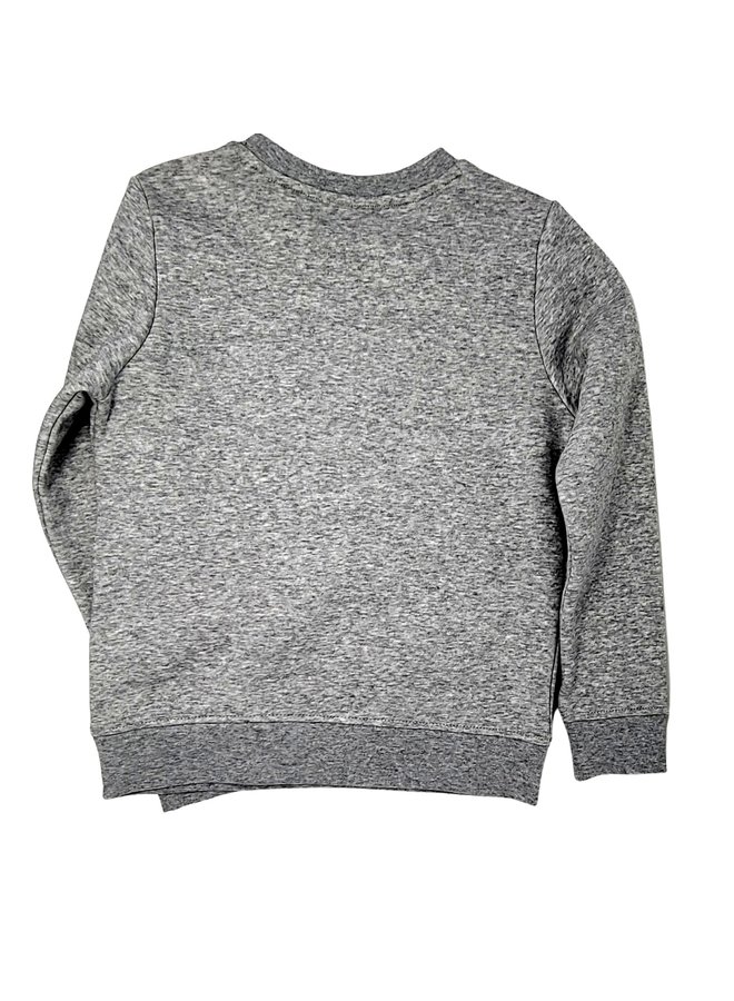 BOSS Kinder Sweatshirt grau mit geprägtem Logo